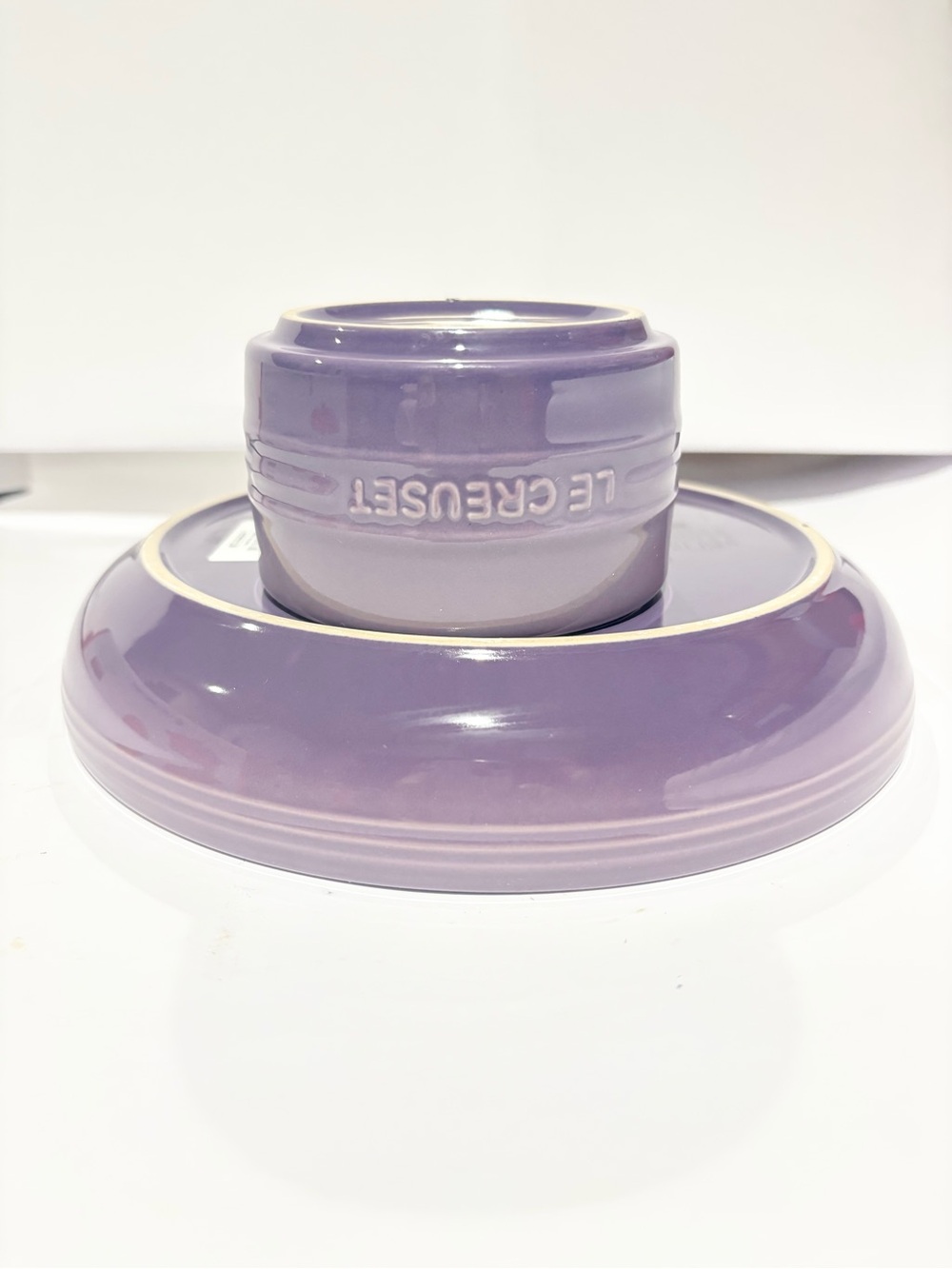 Le Creuset Lavender Stoneware Ramekin and Saucer Set
